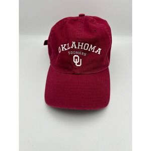 Oklahoma Sooners OU Hat Twins Enterprise Crimson Red Adjustable Strapback Cap